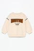 LEFTIES Plush sweatshirt with terry patch and trousers co-ord ZTH Cart